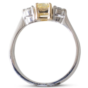 Flawless Fancy Yellow Diamond Ring