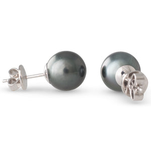 9mm Round Tahitian Pearl Studs
