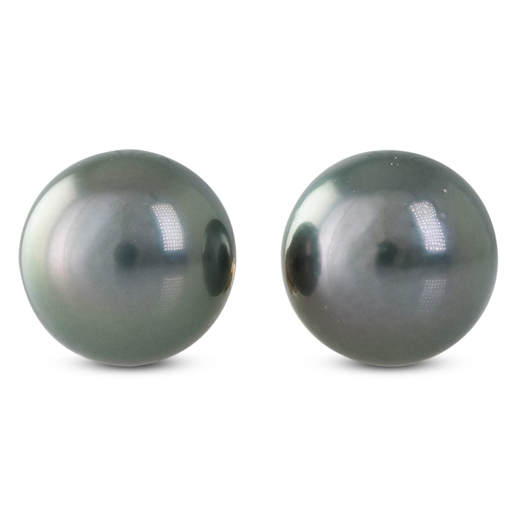 9mm Round Tahitian Pearl Studs