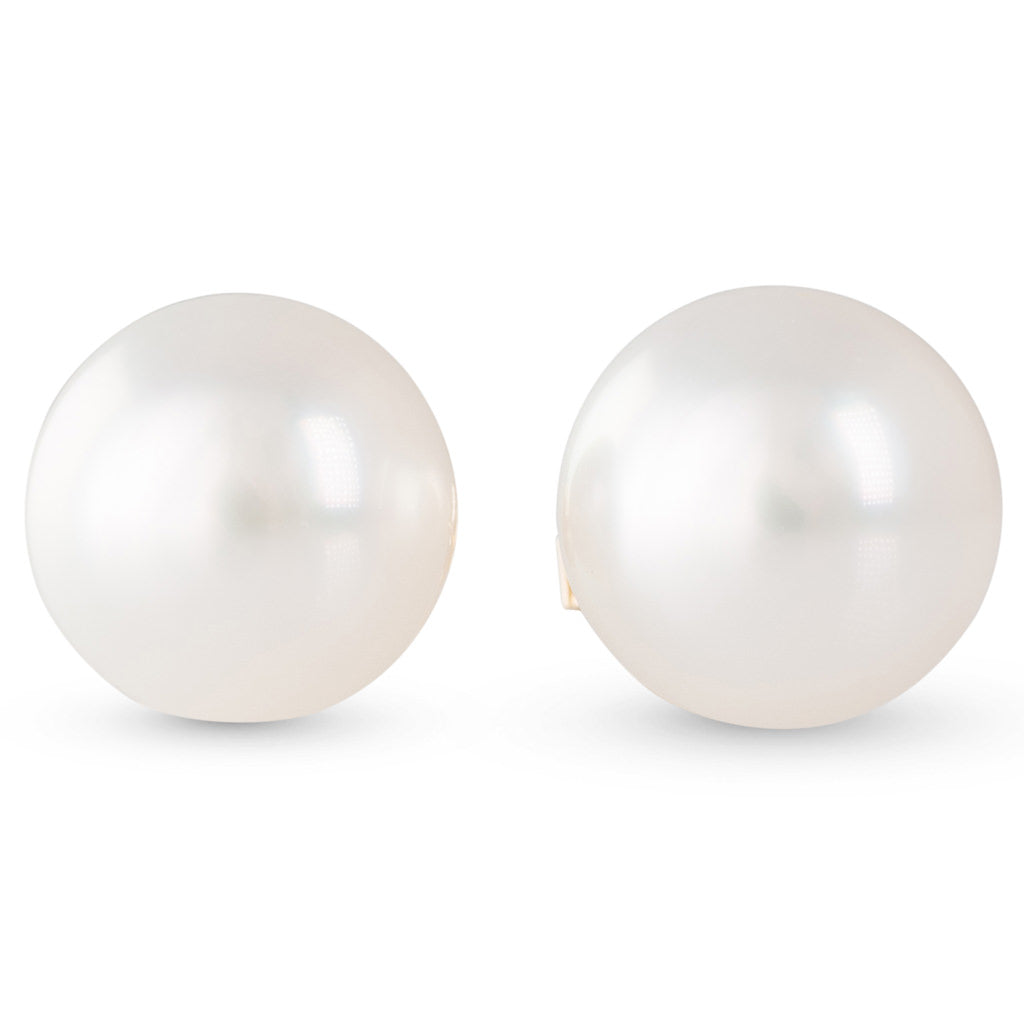 10mm Button South Sea Stud Earrings