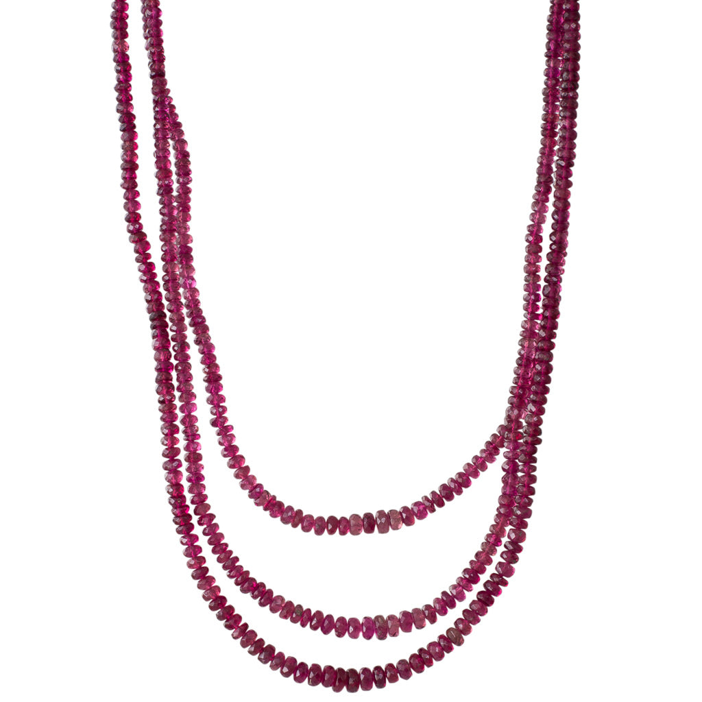 Tourmaline Bead Triple Strand