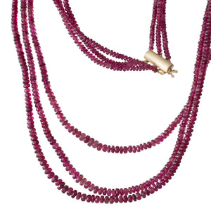 Tourmaline Bead Triple Strand