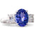 A Tanzanite and Diamond Ring