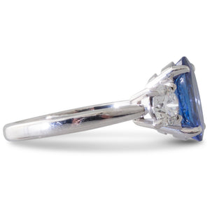 A Tanzanite and Diamond Ring