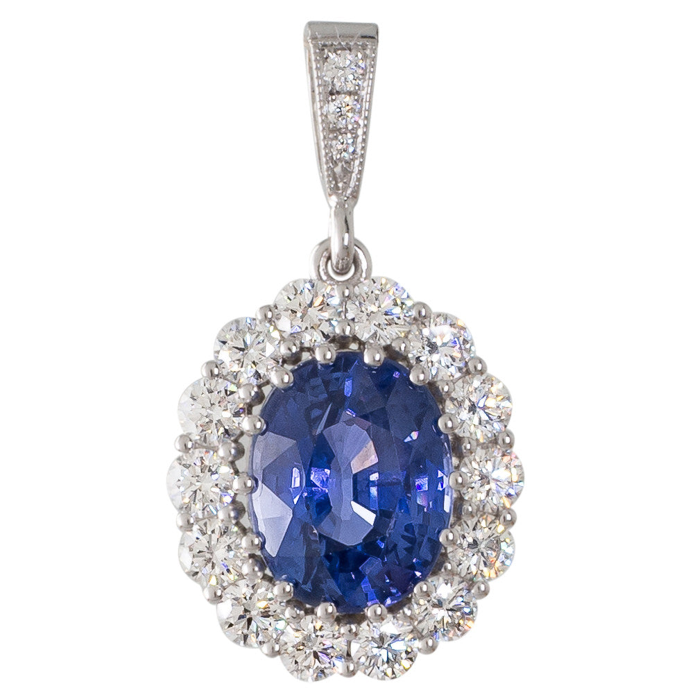 A 4.63ct Sapphire Pendant