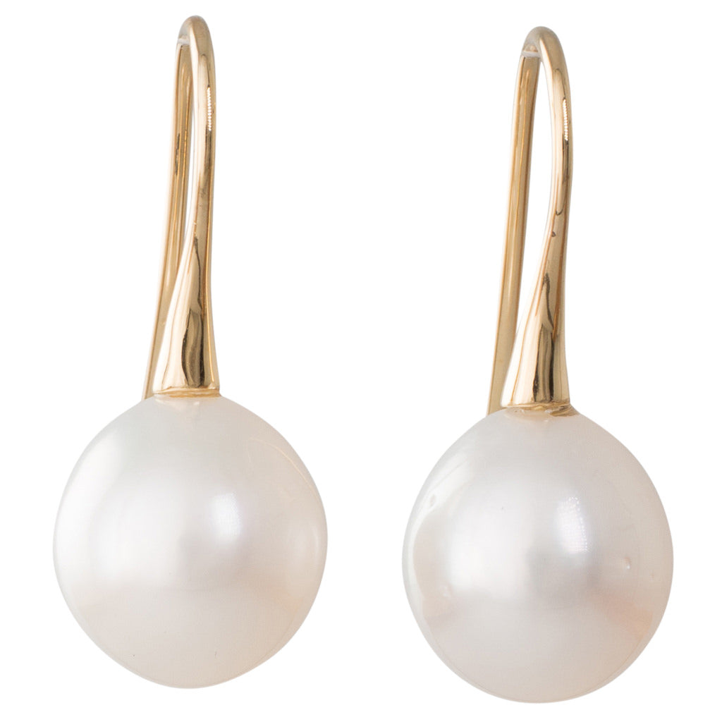 11mm South Sea Fixed Hook Earrings