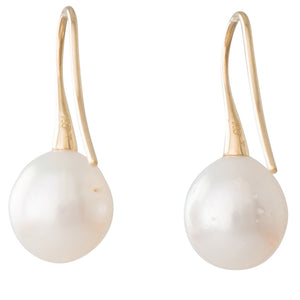 11mm South Sea Fixed Hook Earrings