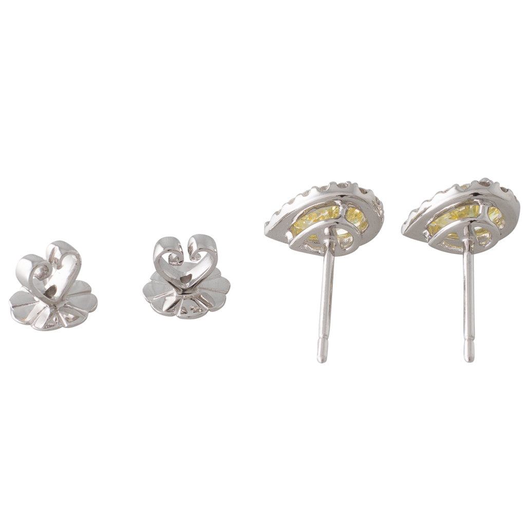 Fancy Yellow Diamond Stud Earrings | Rutherford