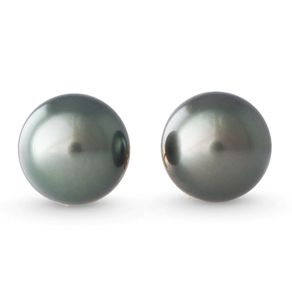 10mm Round Premium Tahitian Studs