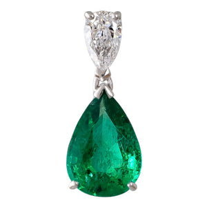 Emerald and Diamond Pendant