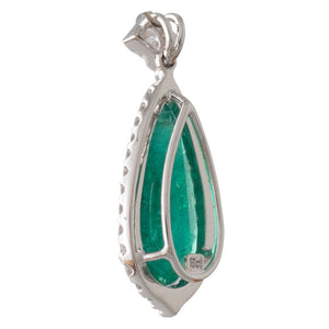 Emerald and Diamond Pendant