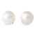 9mm Round White South Sea Studs