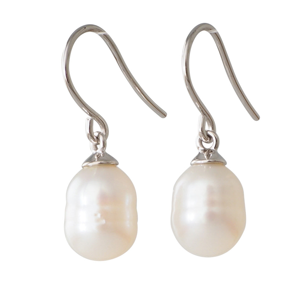 Baroque South Sea Pearl Hooks