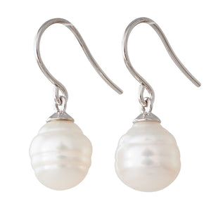 Baroque South Sea Pearl Hooks