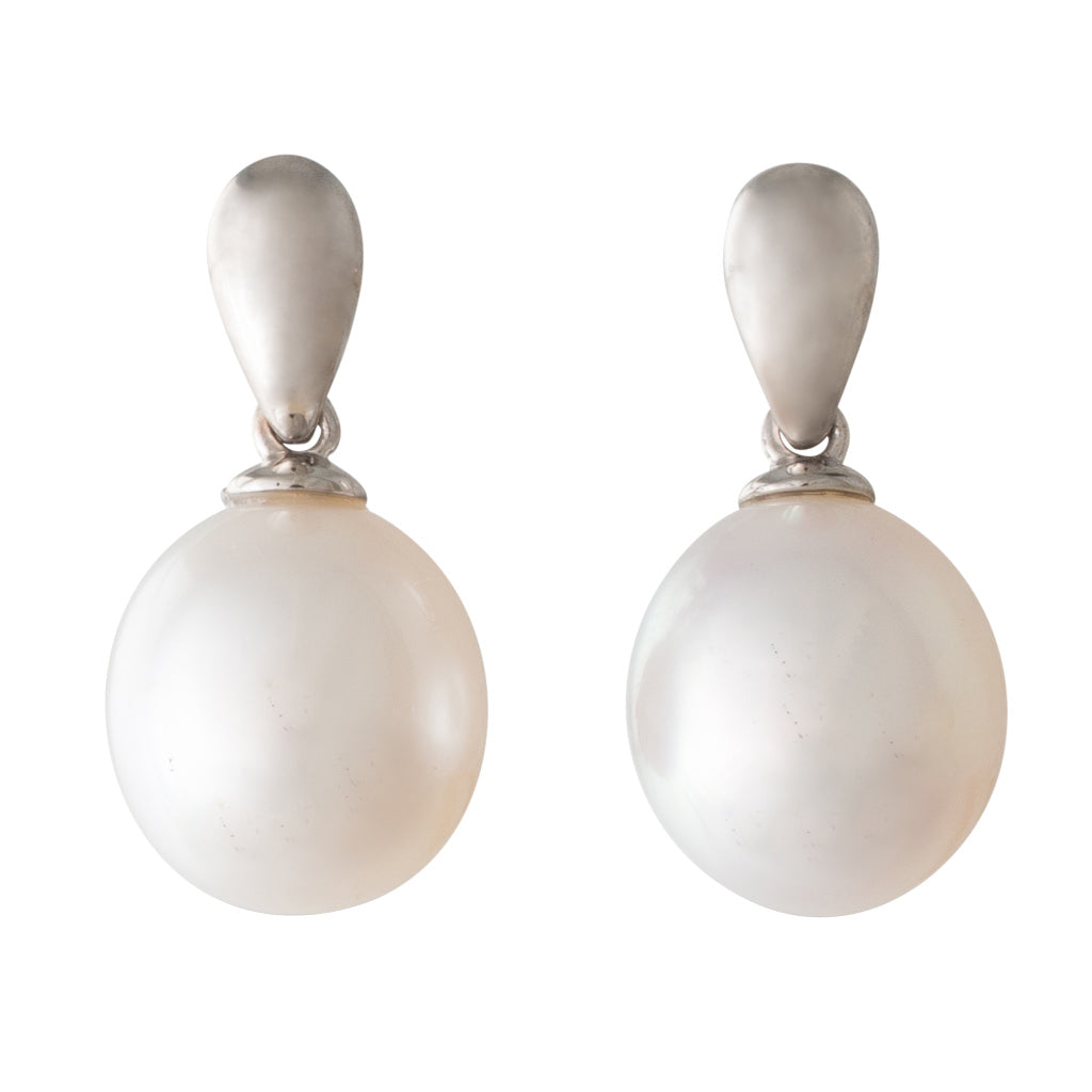 South Sea Pearl Drop Stud Earrings