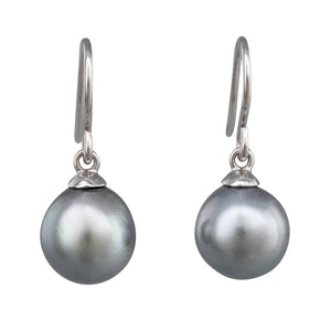 Tahitian Pearl Hook Earrings