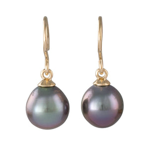 Tahitian Pearl Hook Earrings