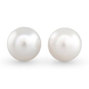 12mm Button South Sea Stud Earrings