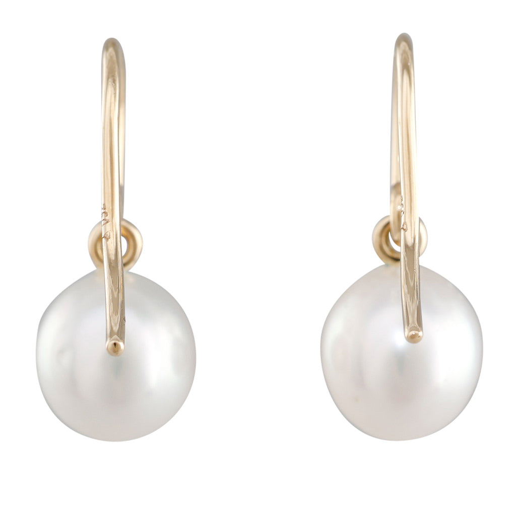 8mm South Sea Hook Earrings
