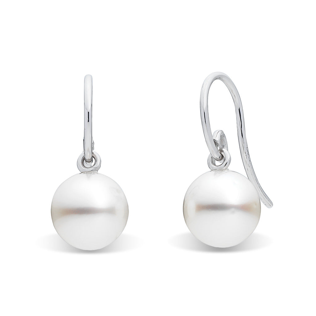 8mm South Sea Hook Earrings