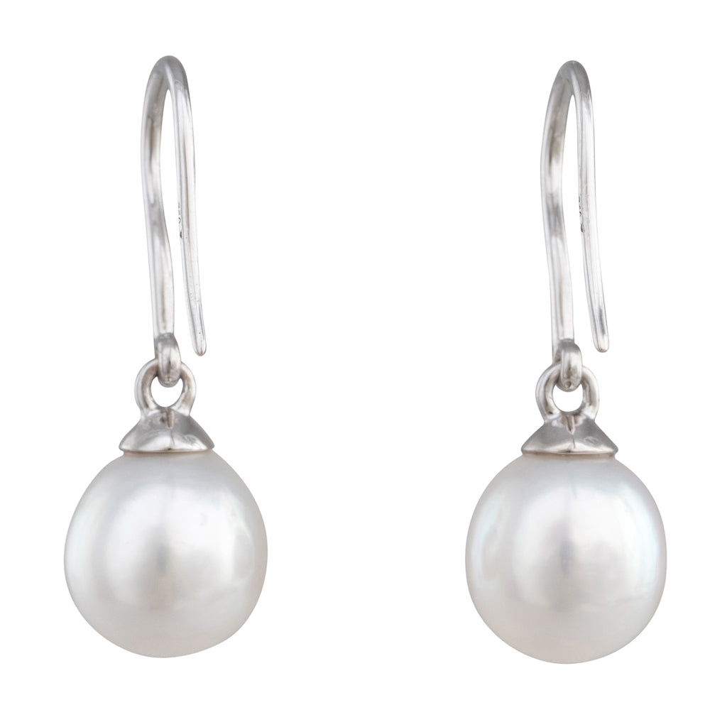9mm South Sea Pearl Hook Earrings