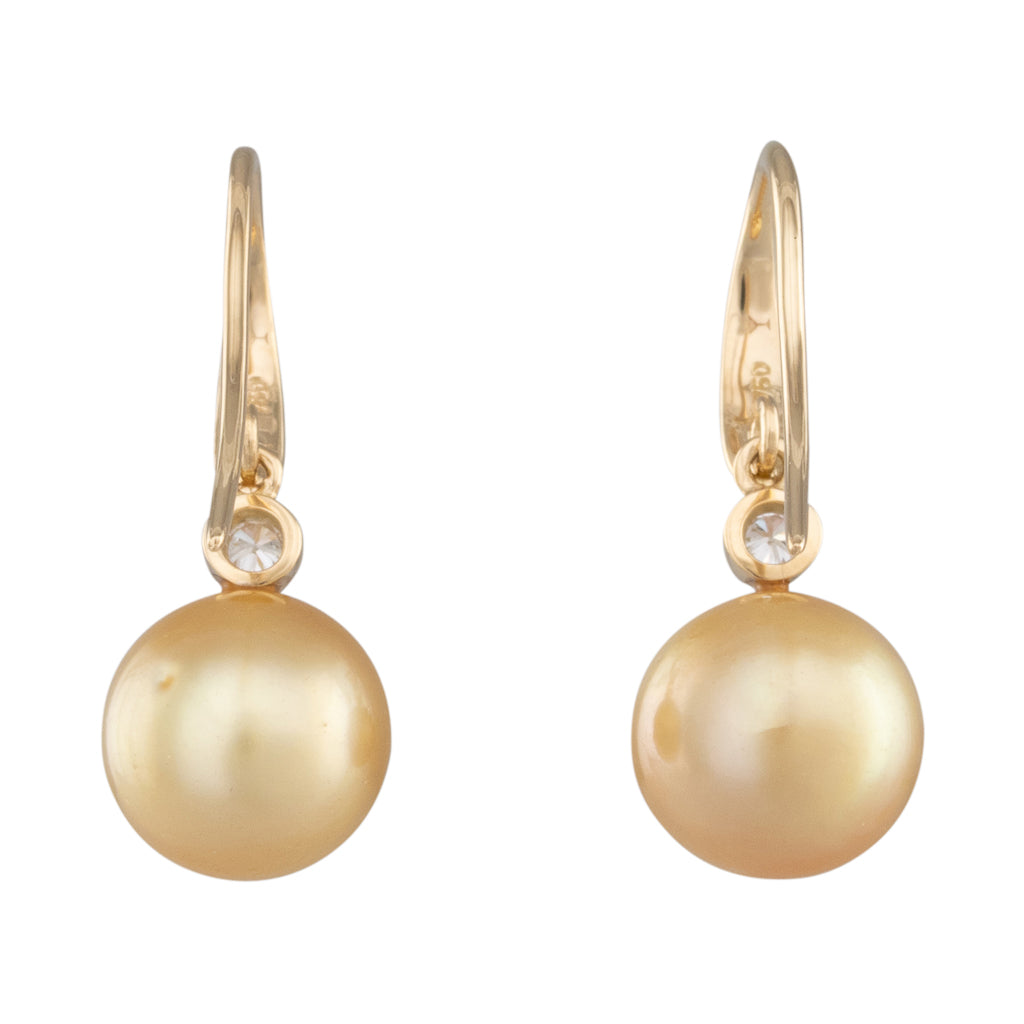 Gold South Sea & Diamond Hooks