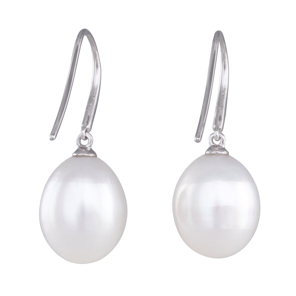 South Sea Pearl & Diamond Hooks