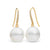 South Sea Pearl & Diamond Hooks