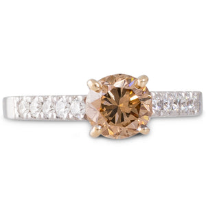 A 1.11ct Champagne Diamond Ring