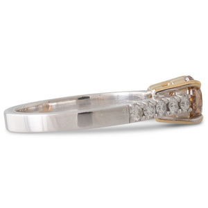 A 1.11ct Champagne Diamond Ring