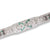 Art Deco Diamond & Emerald Bracelet