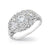 Art Deco Three Stone Diamond Ring