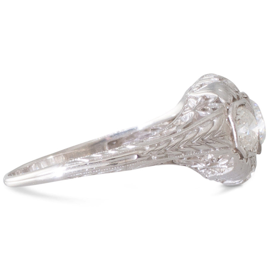 Art Deco Three Stone Diamond Ring