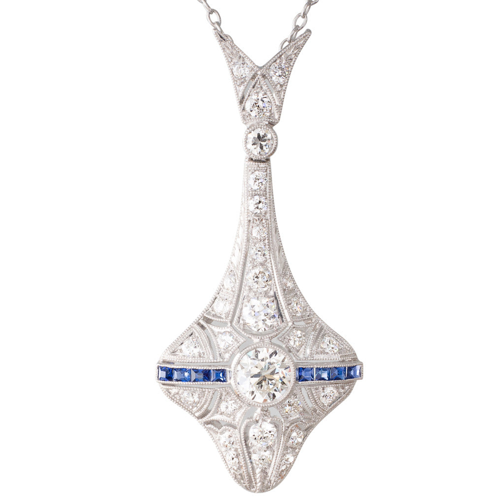 Art Deco Diamond Lavalliere
