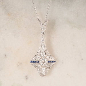 Art Deco Diamond Lavalliere