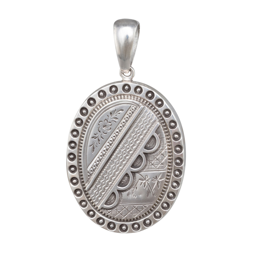 Victorian Oval Silver Locket