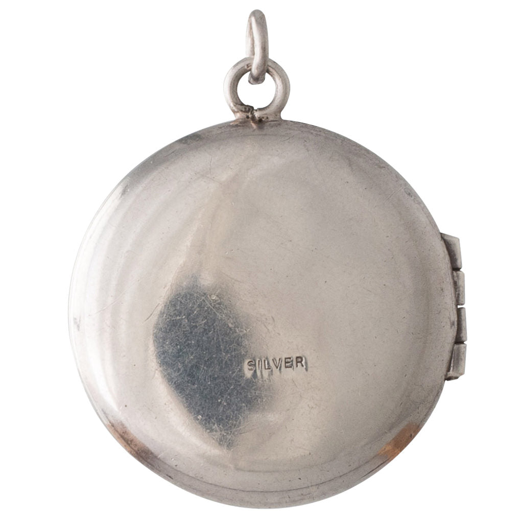 Victorian Yellow Guilloche Locket