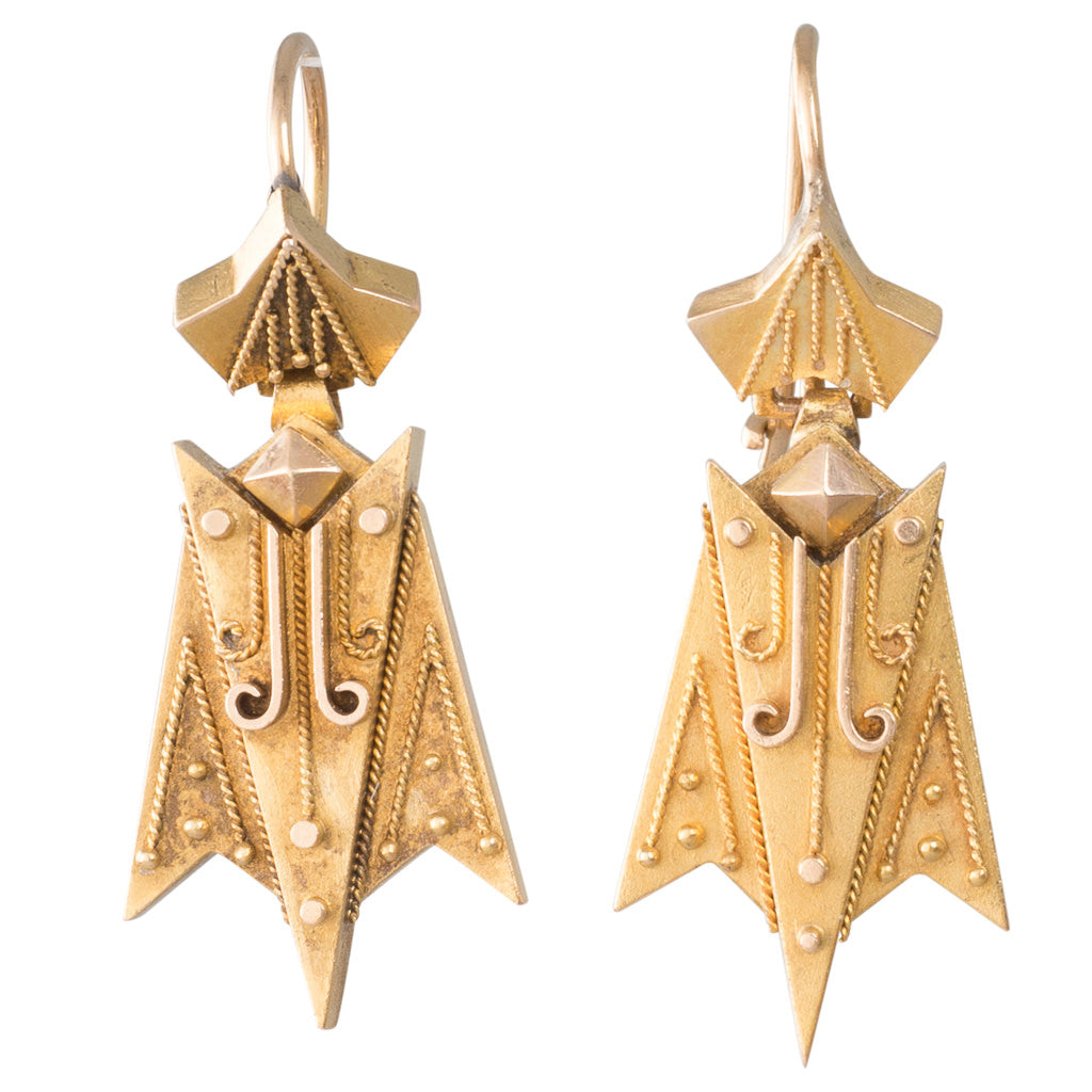 Victorian Gold Earrings