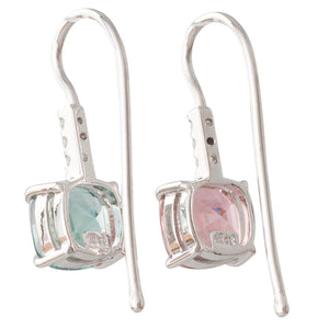 Pink & Green Tourmaline Earrings