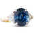 5.86ct Sapphire & Diamond Ring