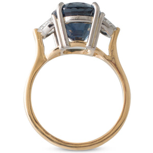 5.86ct Sapphire & Diamond Ring