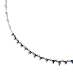 Sapphire and Diamond Necklace