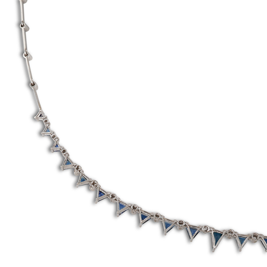Sapphire and Diamond Necklace