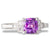 Pink-Purple Sapphire & Diamond Ring