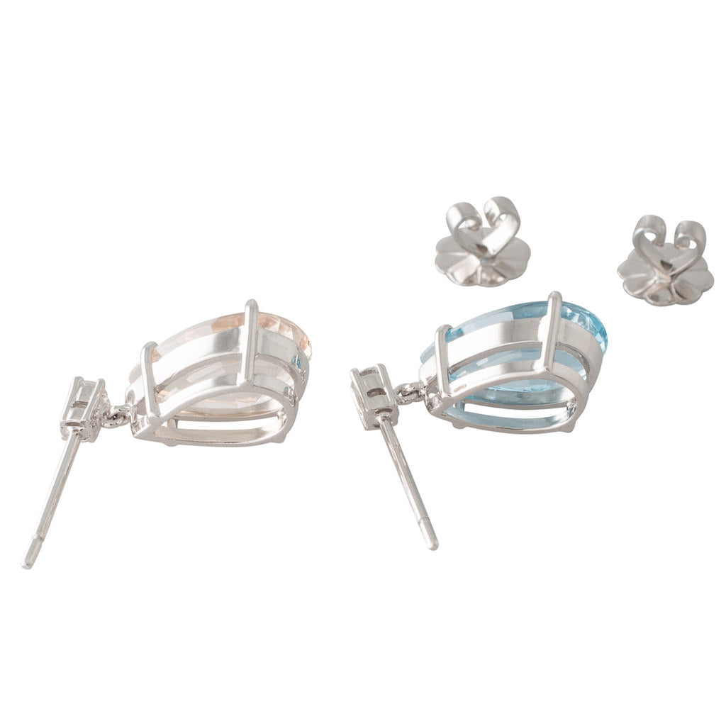 Aquamarine & Morganite Earrings