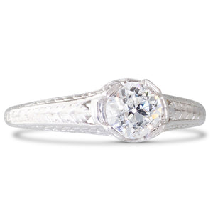 0.53ct Old Cut Solitaire Ring