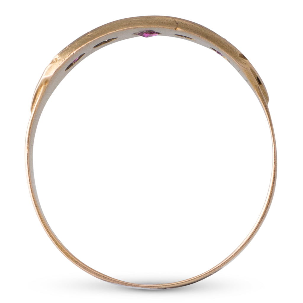 Antique Ruby and Diamond Band