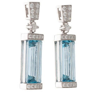 Art Deco Style Drop Earrings