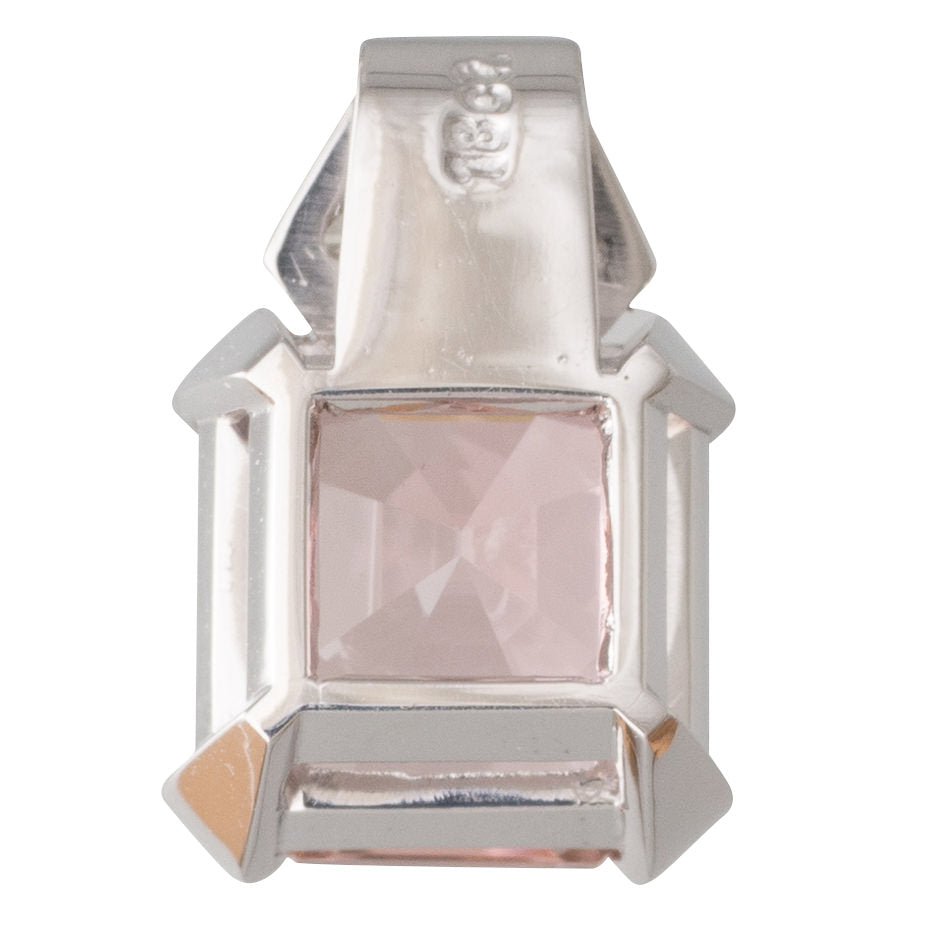 Pink Tourmaline & Diamond Pendant
