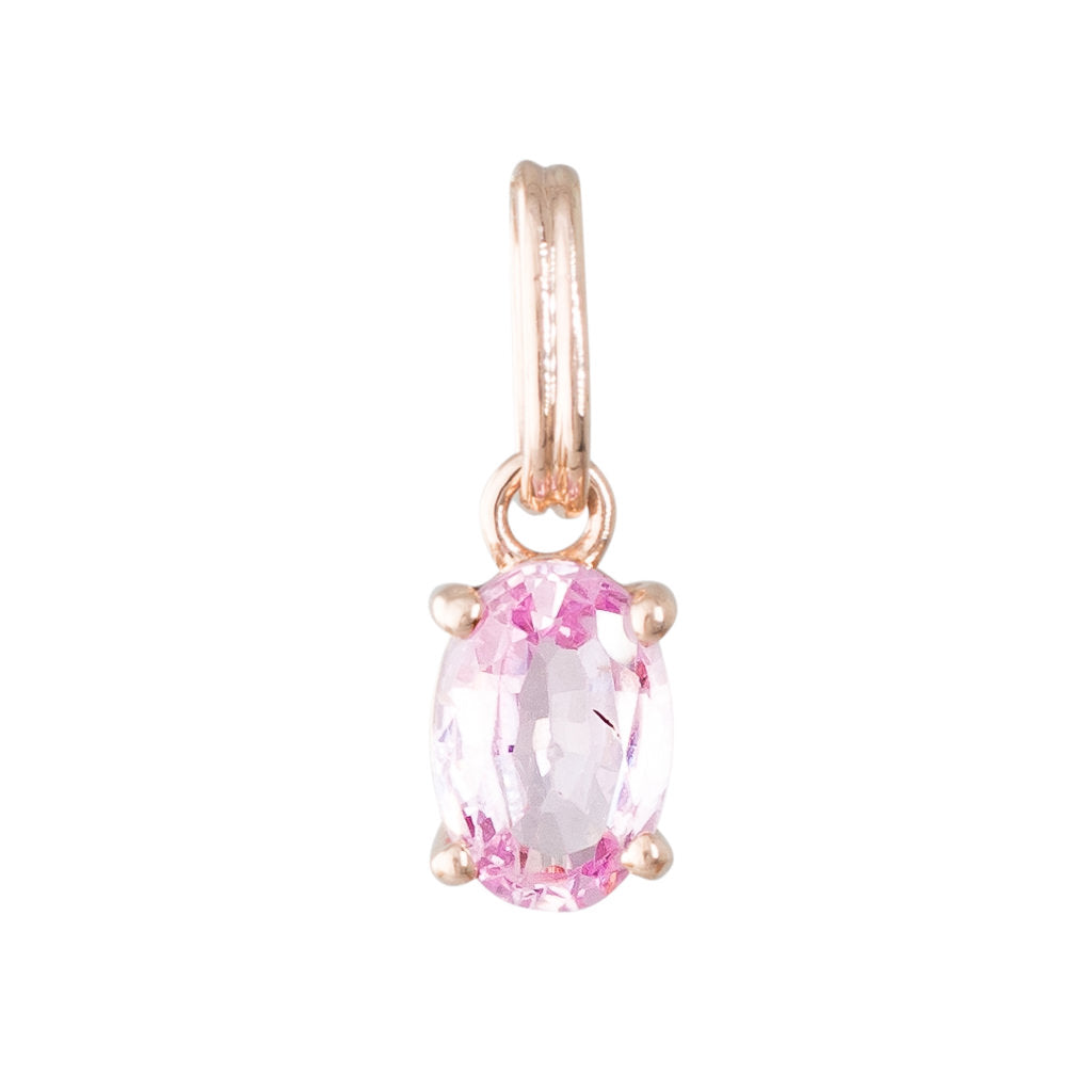 Pink Sapphire Heart Pendant 18k Rose Gold – Deliqa Gems